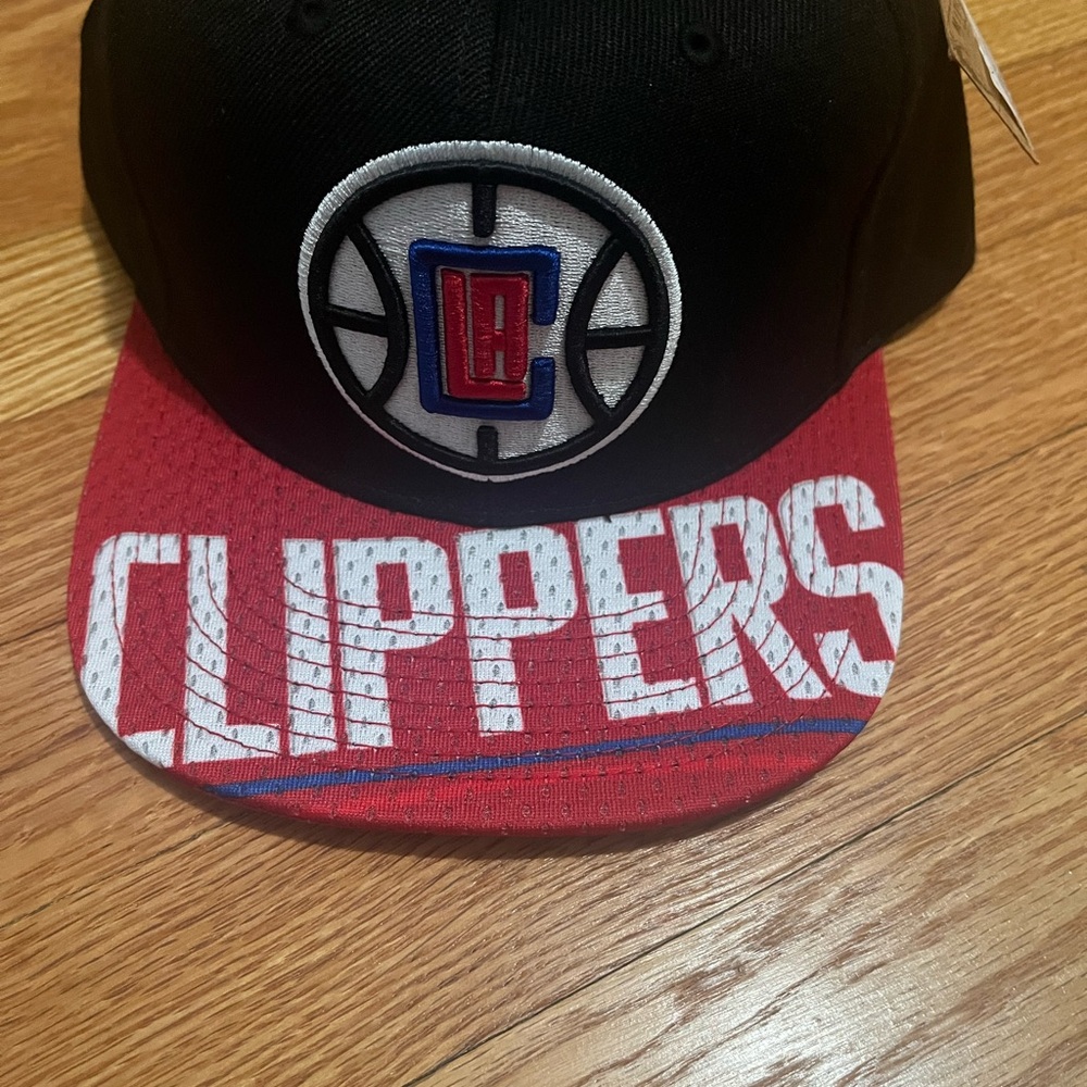Clippers Black and Red snapback hat cap